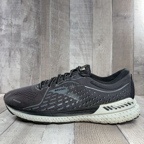 Brooks Adrenaline GTS 21 Men's Size 10 Running Shoes Athletic Sneakers Dark Gray - Picture 6 of 16